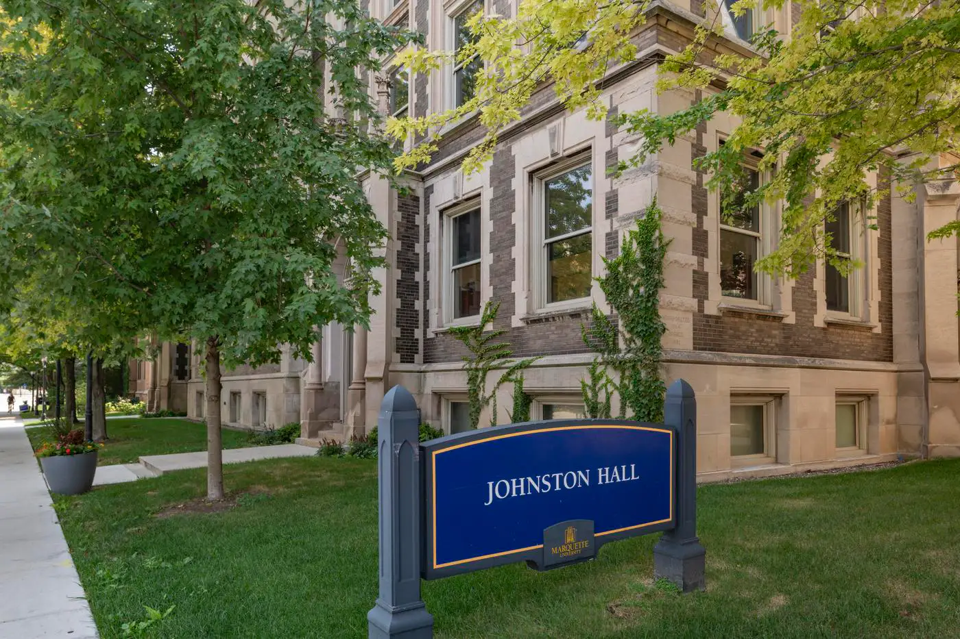 Johnston Hall, view from Wisconsin Avenue. 