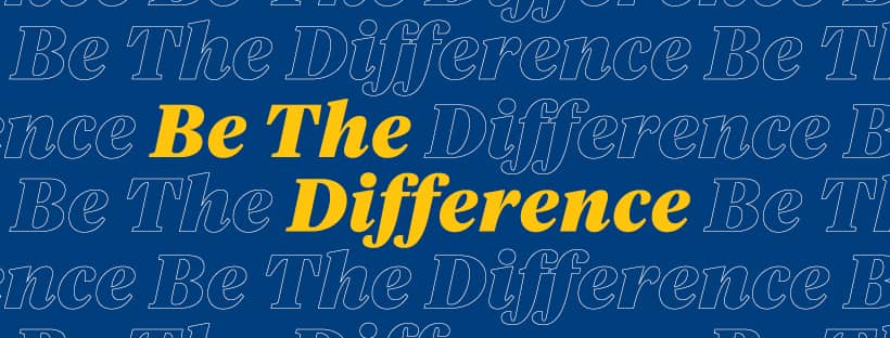 Be the difference facebook banner