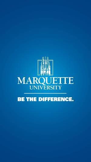 Marquette logo mobile background