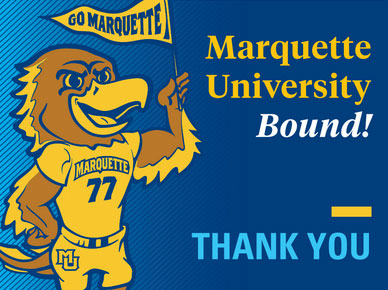 Iggy Go Marquette flag thank you card