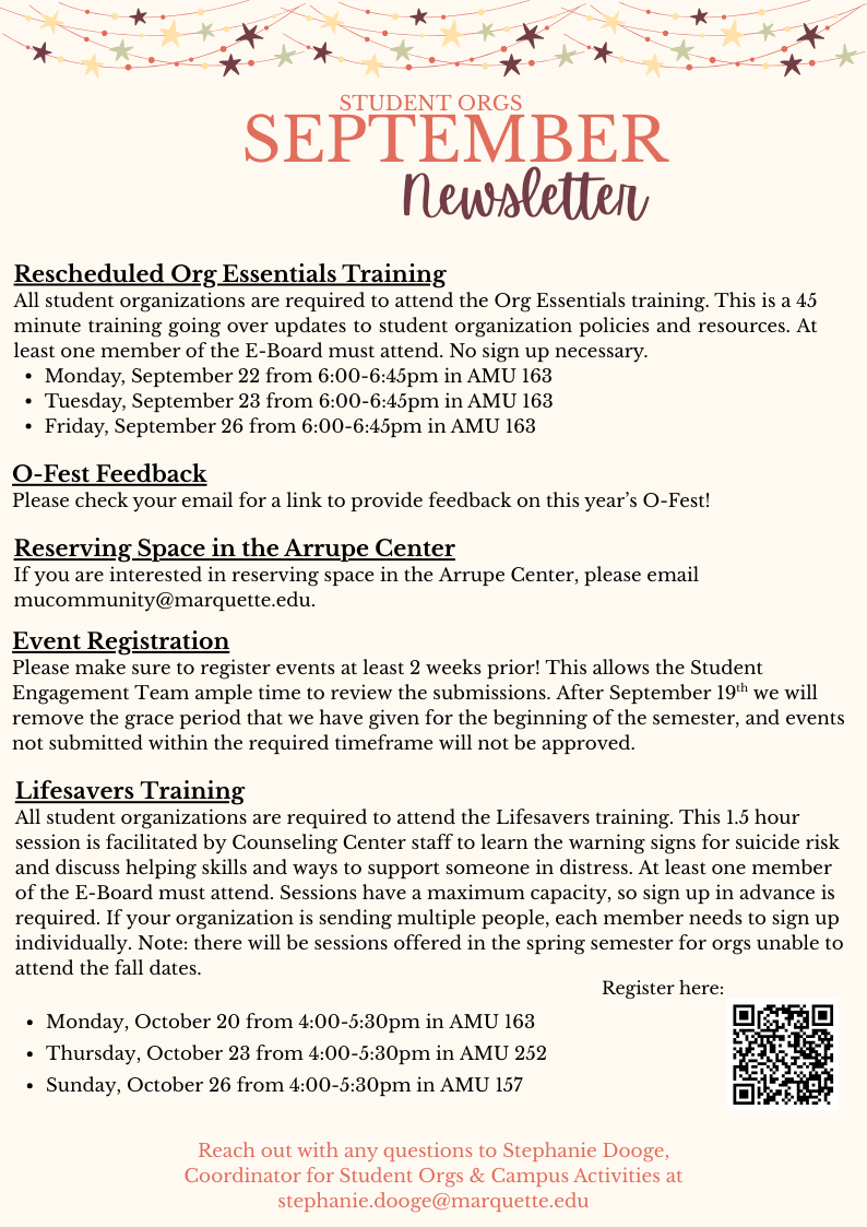 September 2025 Newsletter