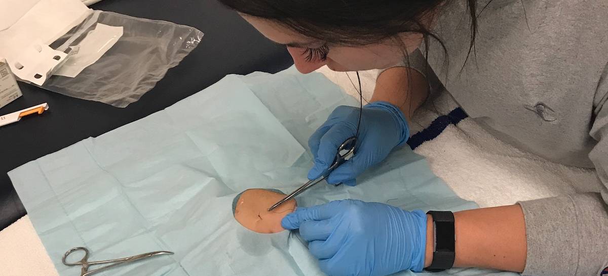 athletic training suturing