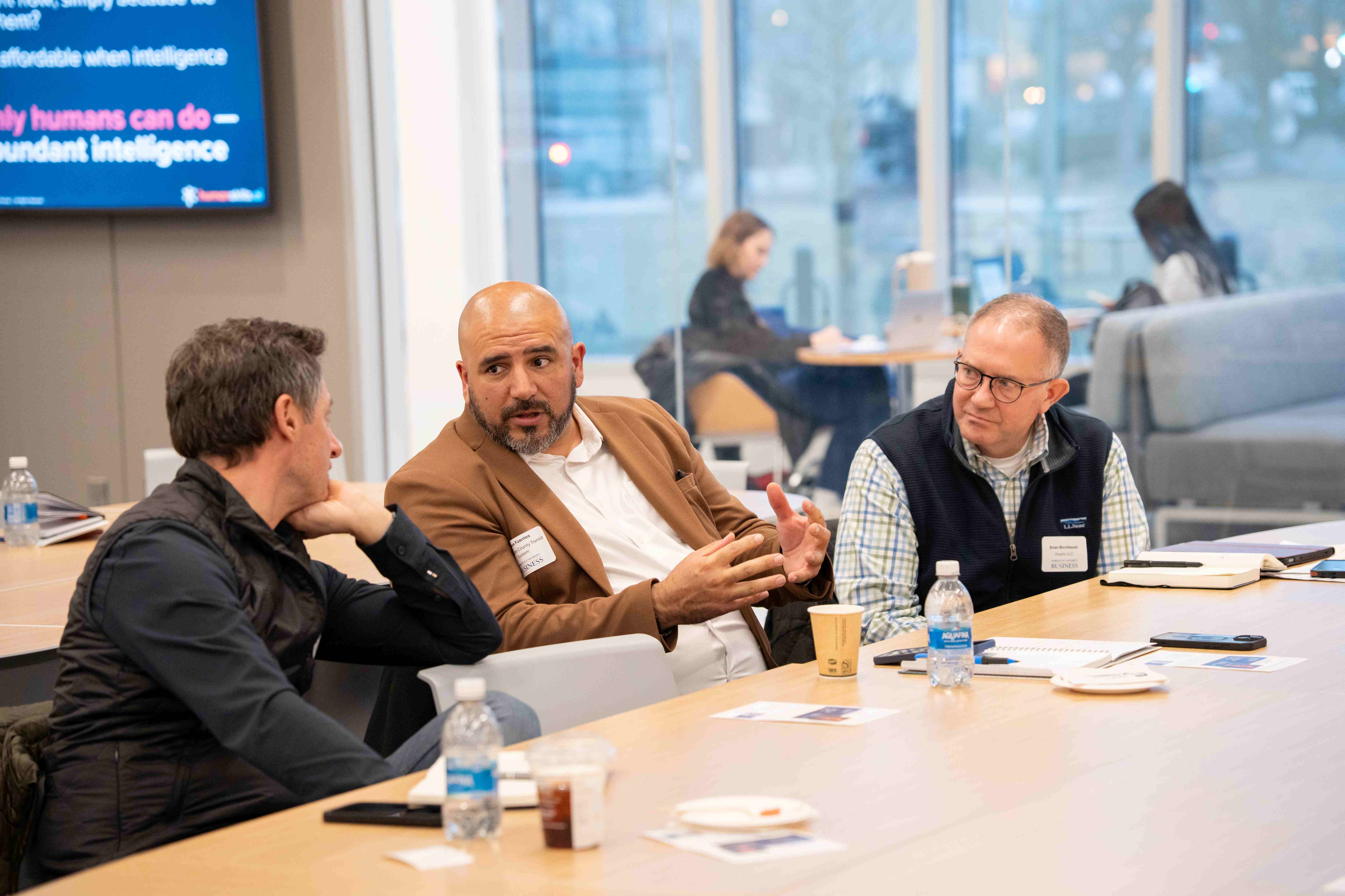 professionals discuss AI use in business