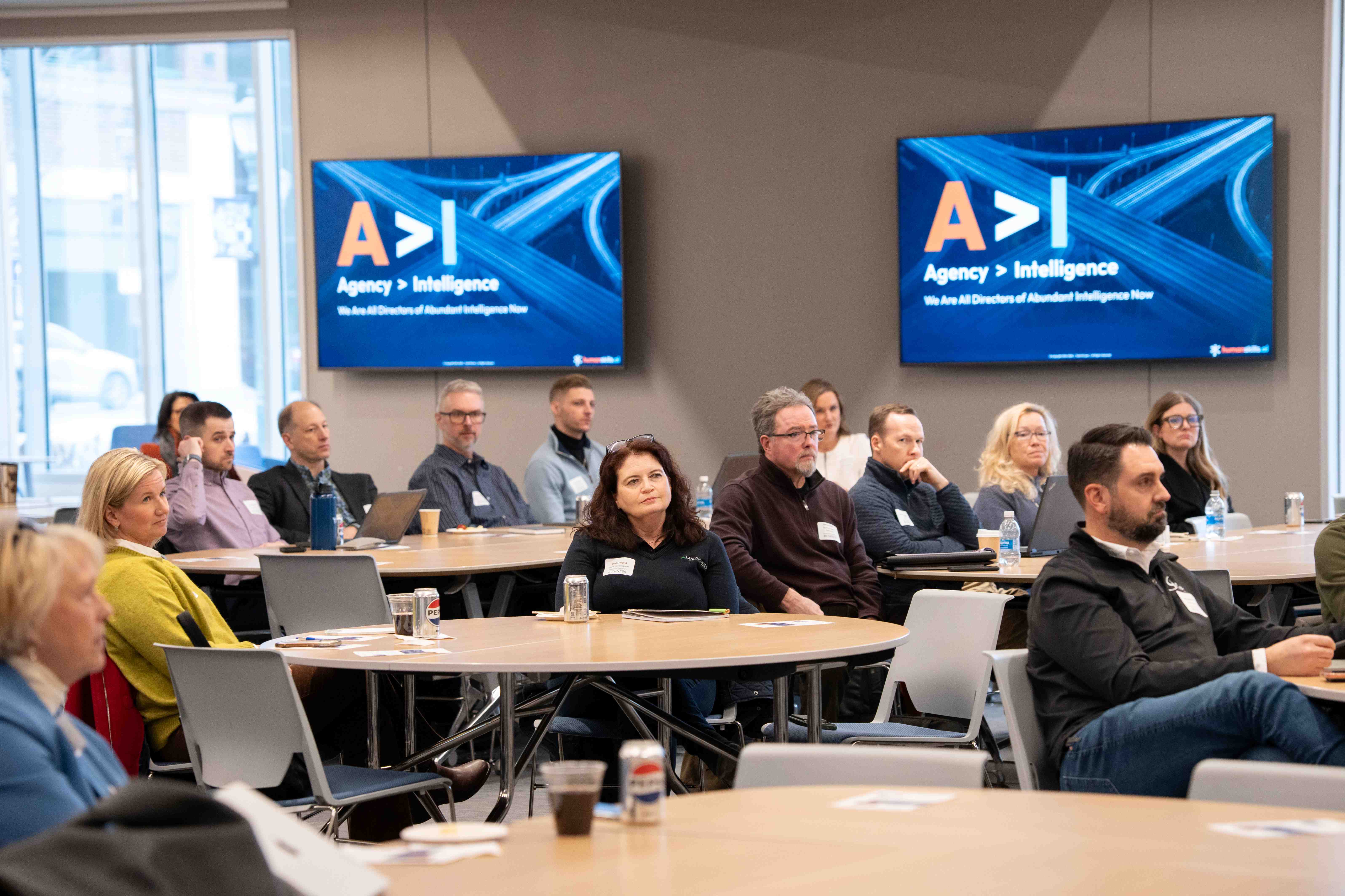 local professionals attend AI for business leaders course
