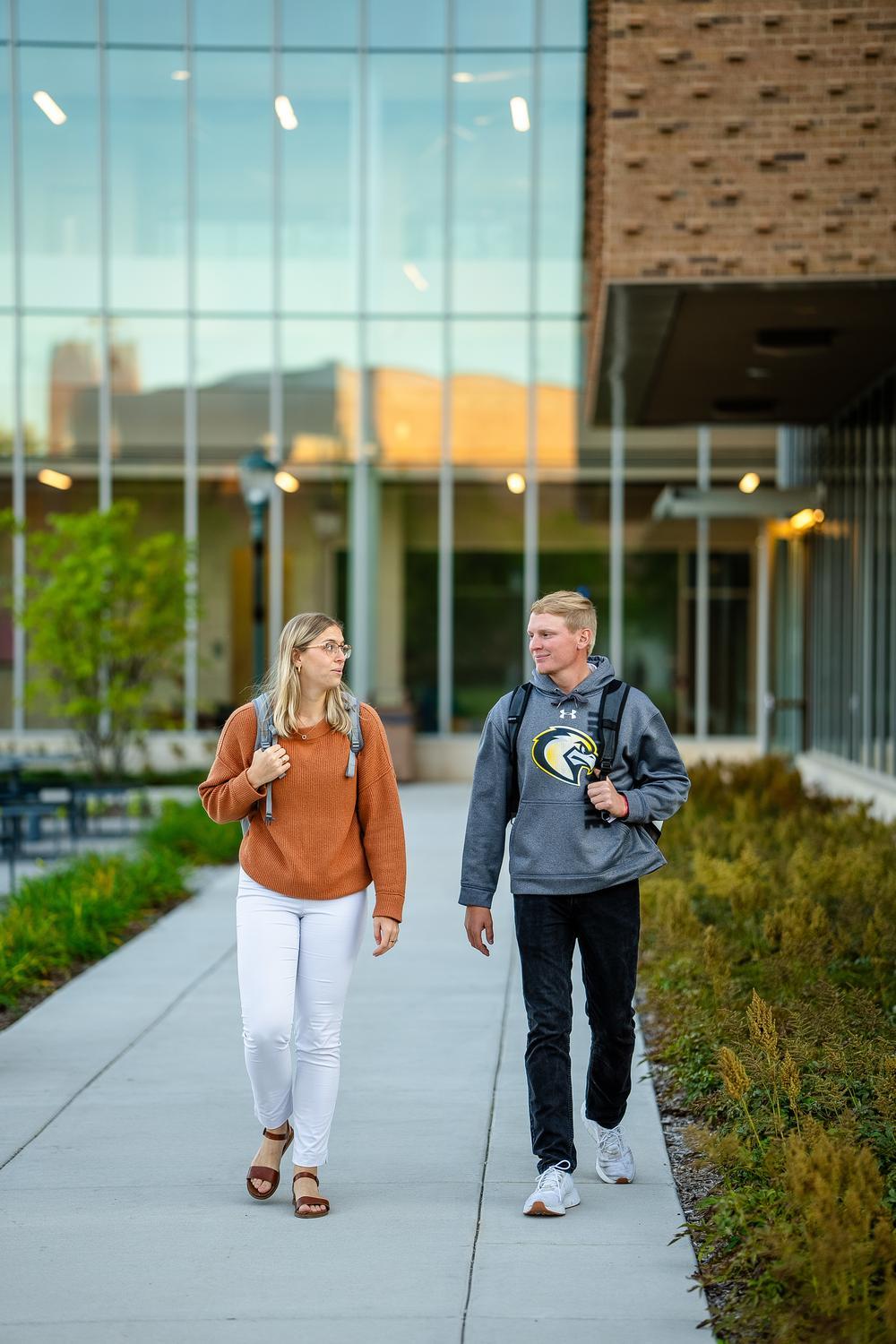 Students on campus