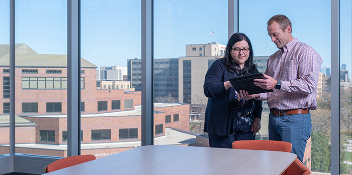 Student and instructor