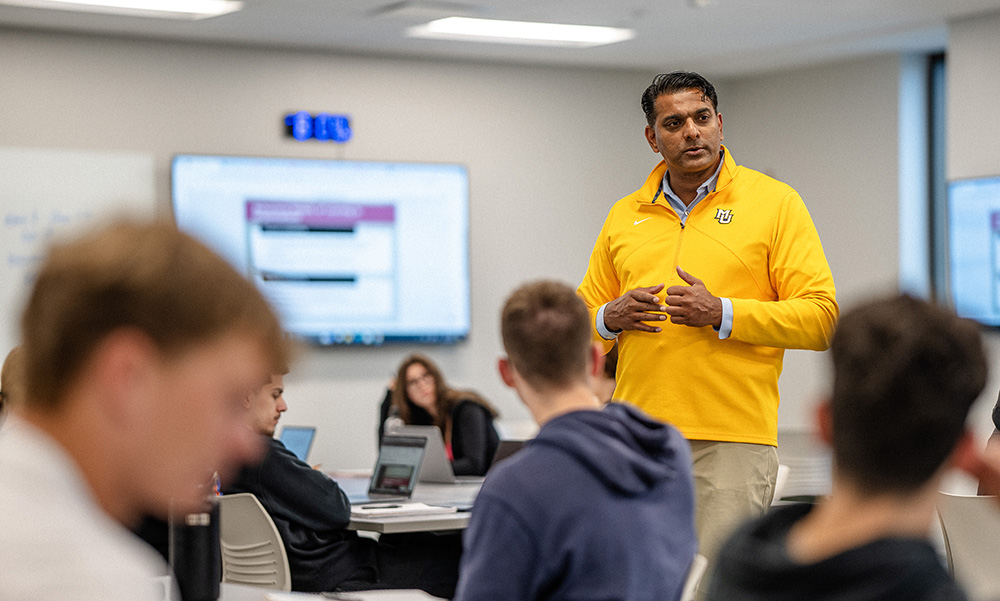 Instructor in classroom