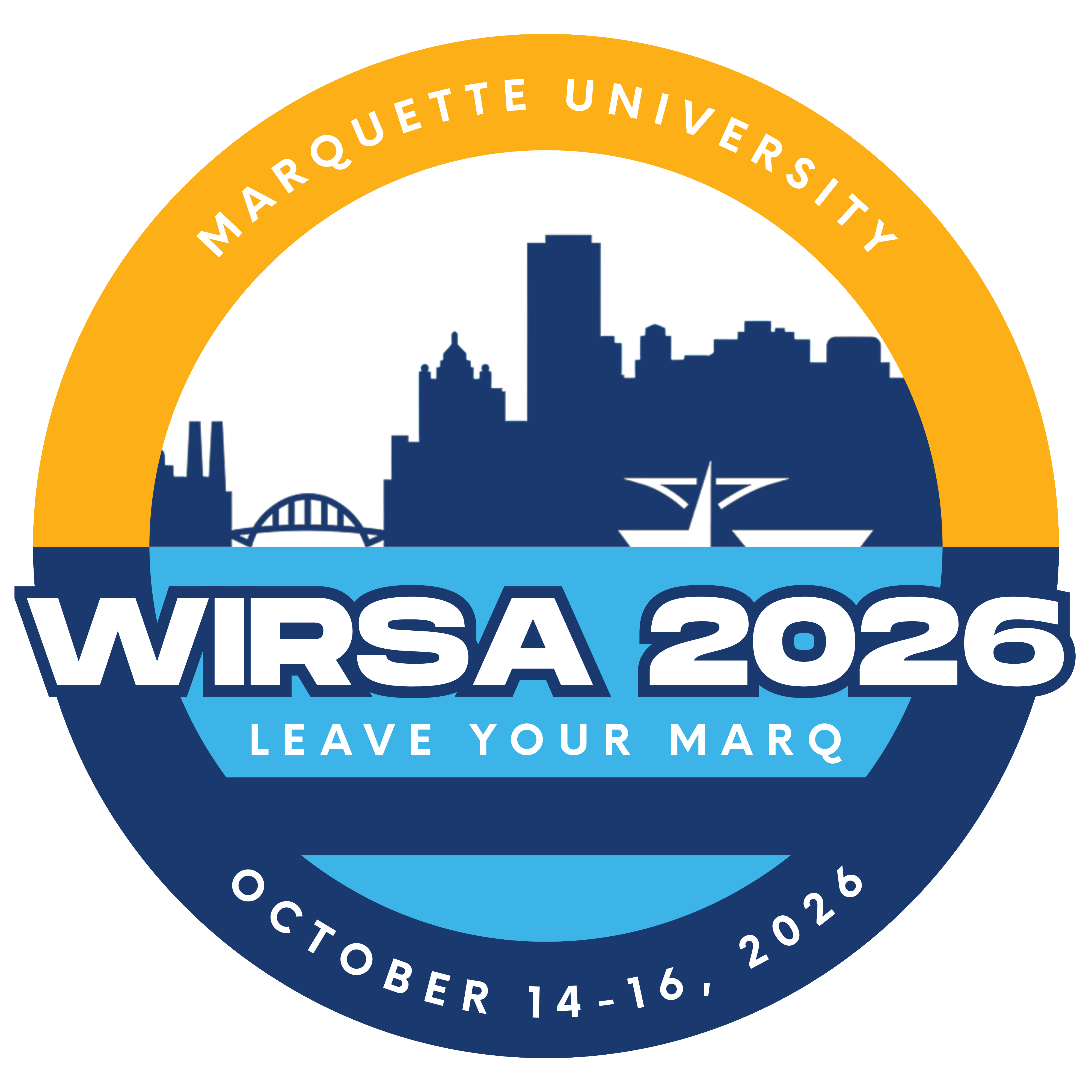 WIRSA 2026 logo featuring a People's Flag of Milwaukee-inspired design with the Milwaukee skyline.