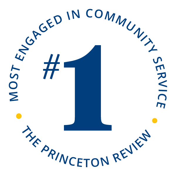 #1 Most Engaged College in Community Service