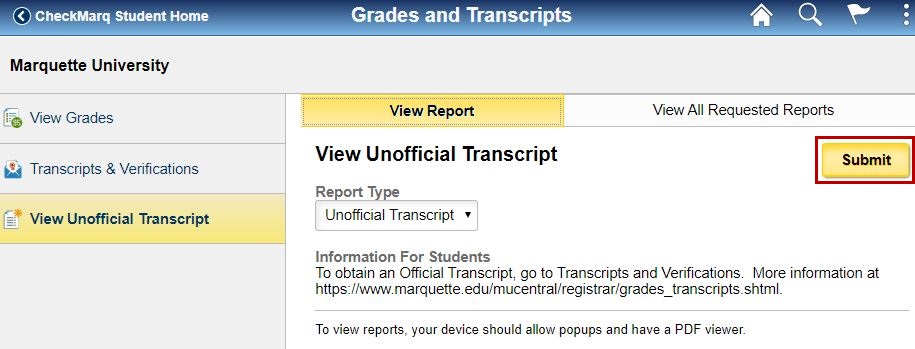 fluid-view-unofficial transcript