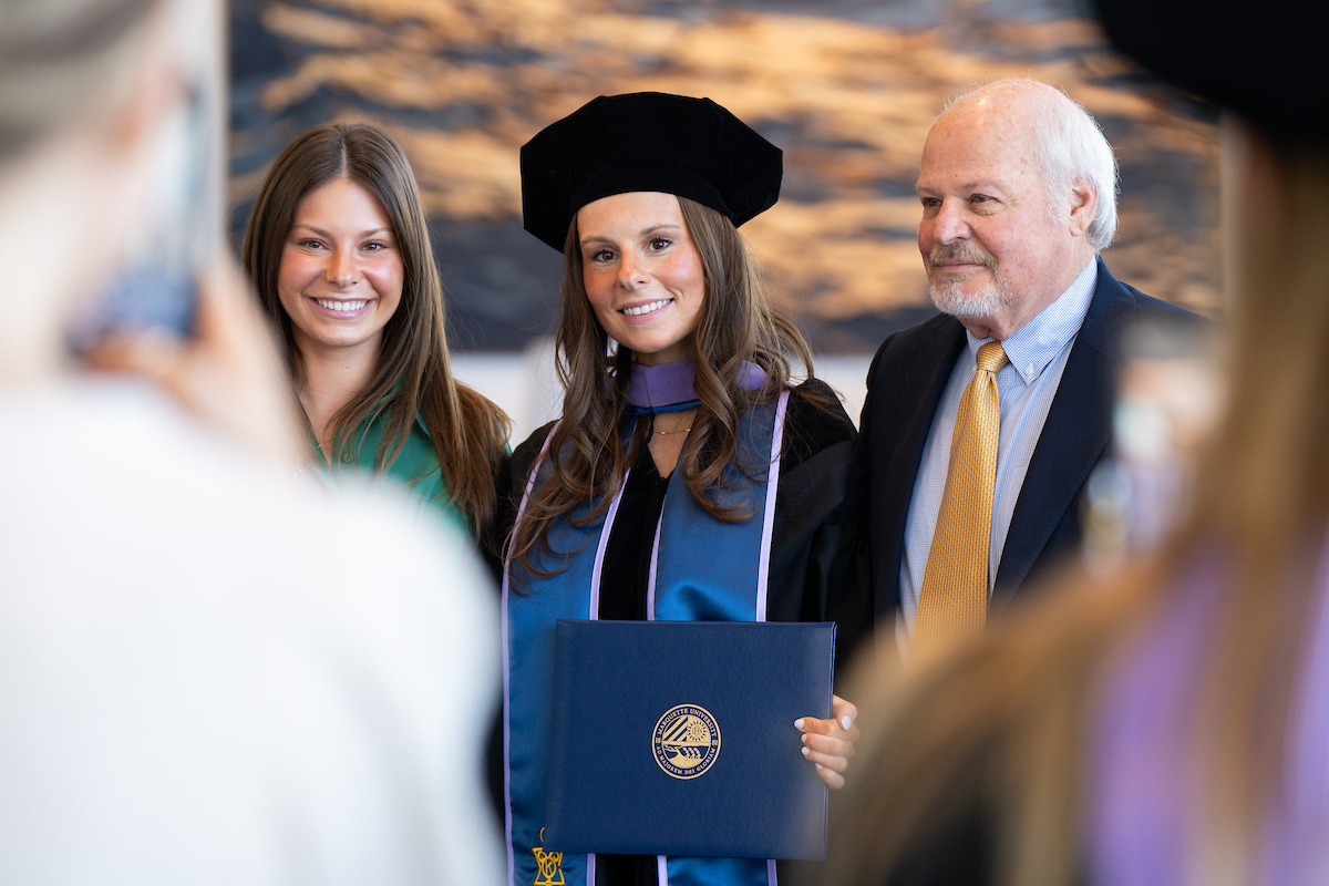 A female student at commencement