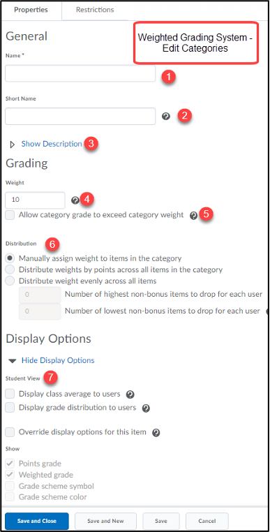 Properties tab