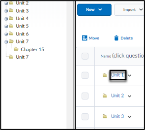 Question sections