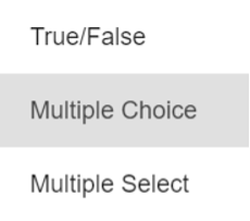 Question types