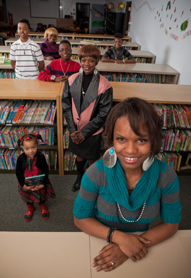 Markesha Harris and family