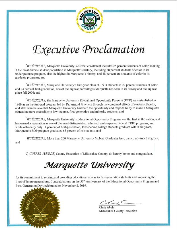 Executive Proclamation