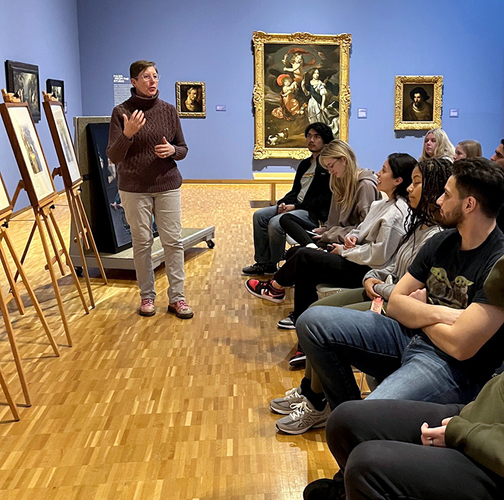 image of a class in action
