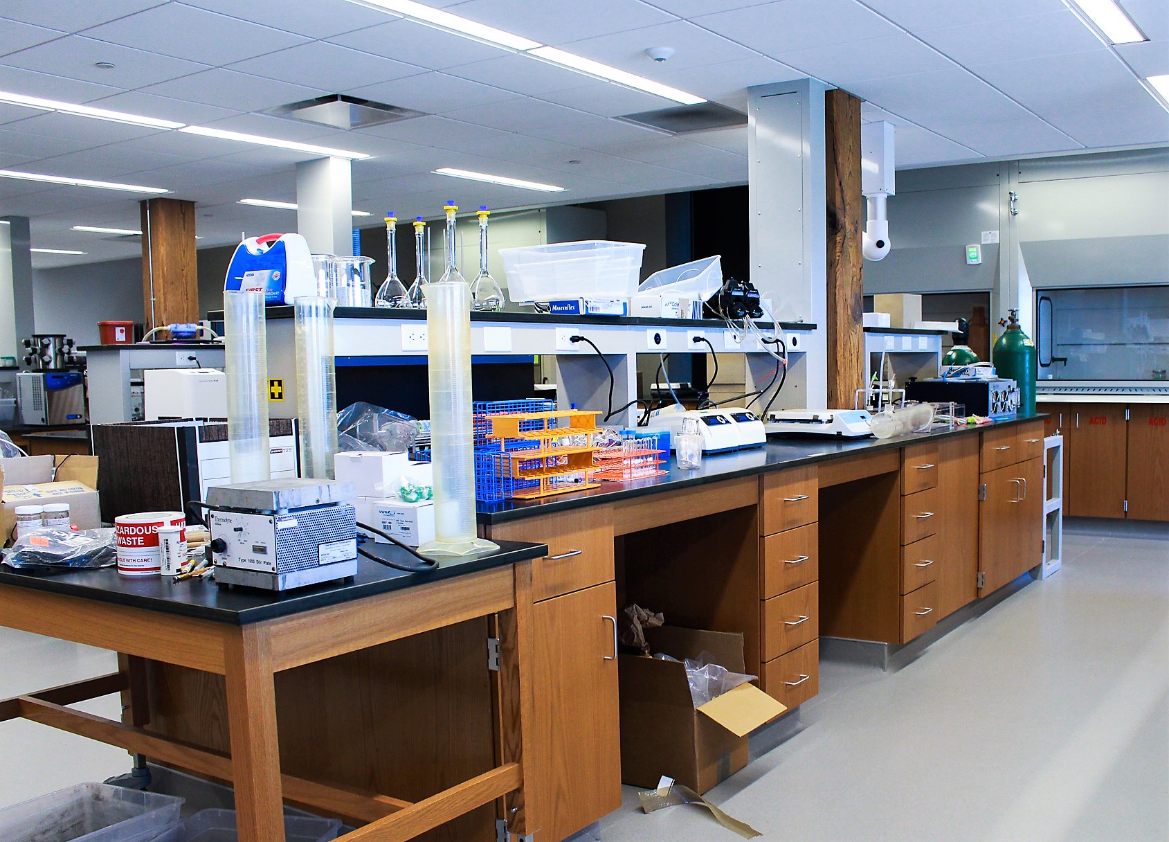 A Global Water Center lab workspace.