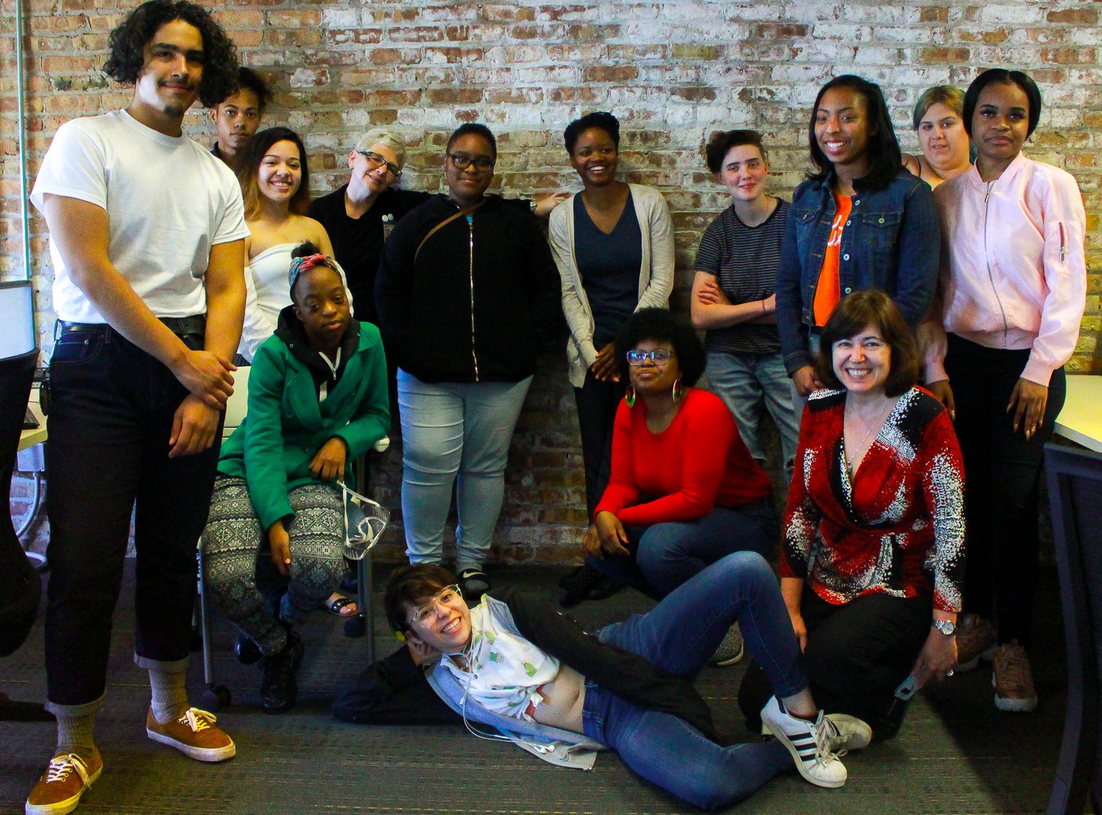 Dr. Young, Dr. Hristova, and their high school students at the Global Water Center.