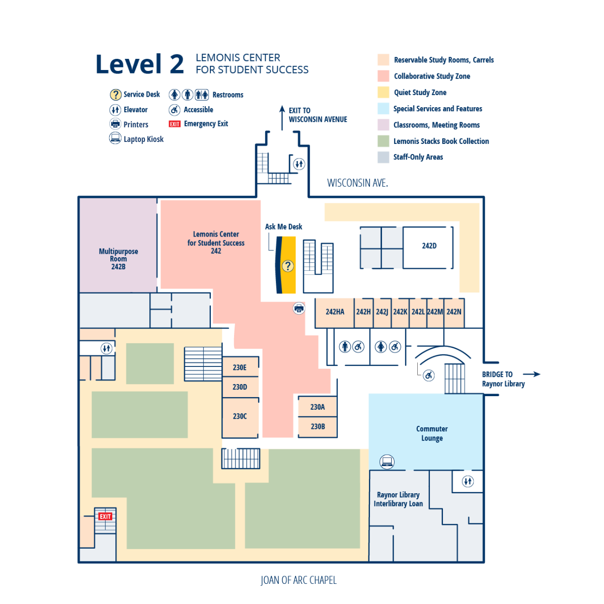 Lemonis Second Floor Map