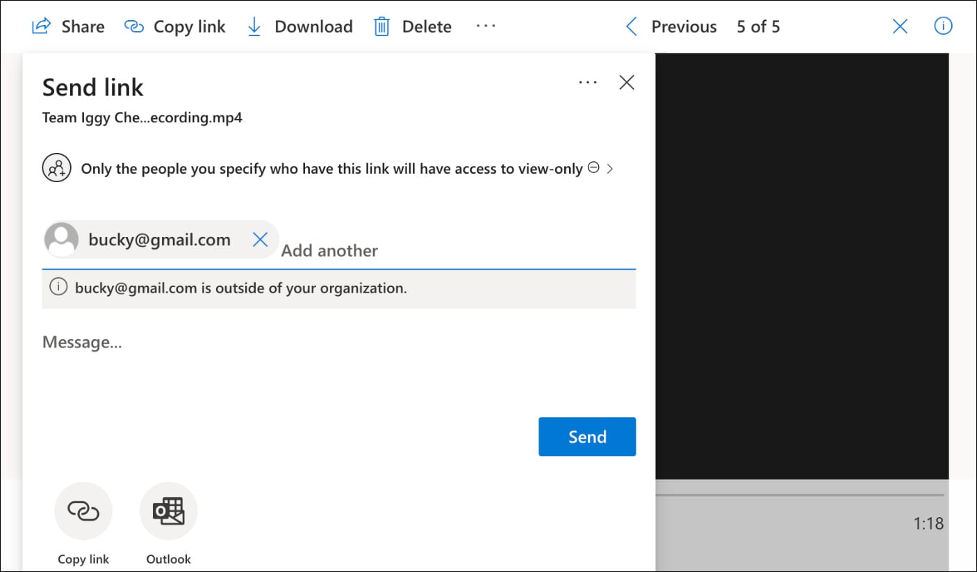Sharing Teams Meeting Video Recordings With External Users Microsoft