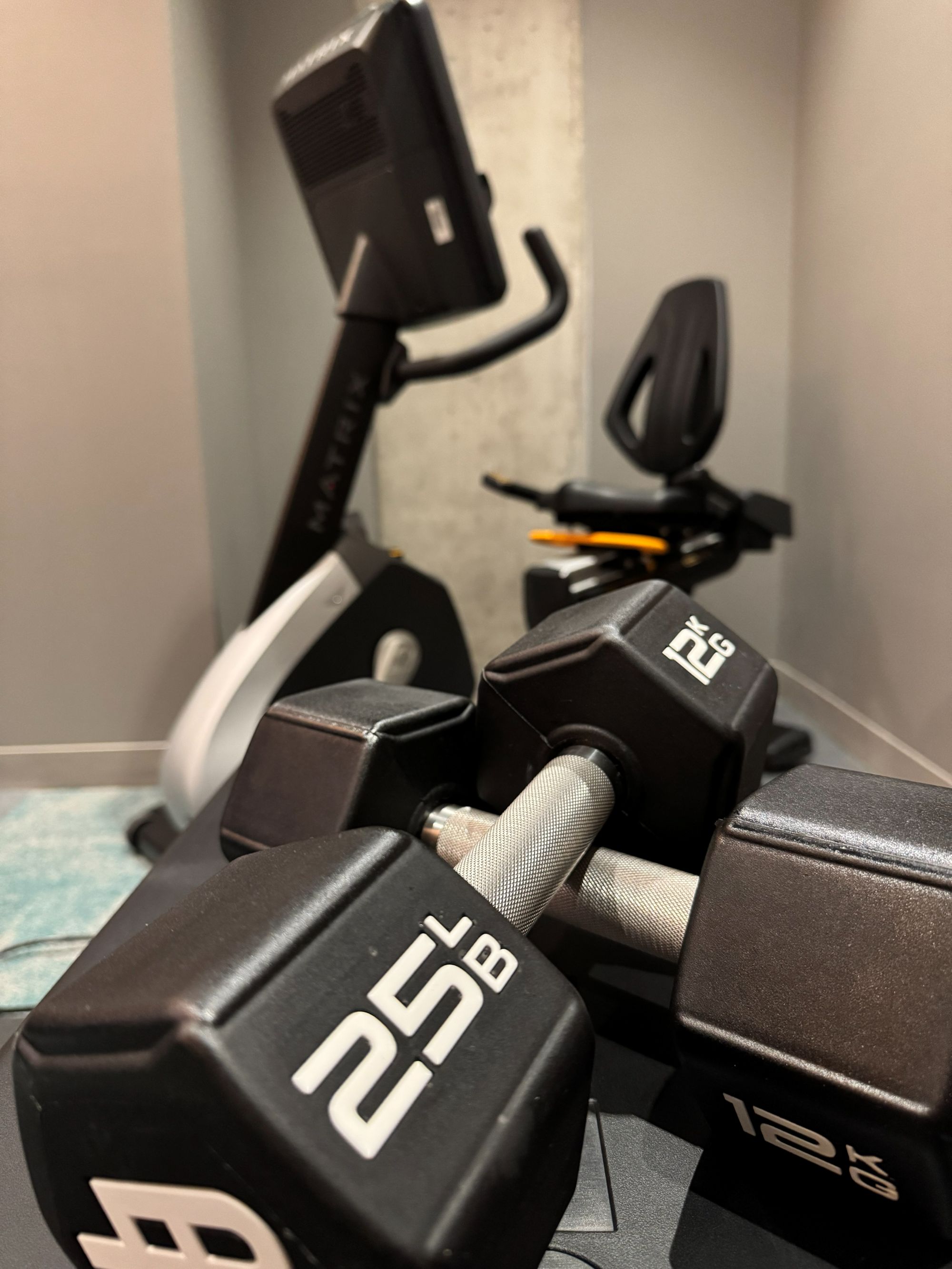 bike and weights