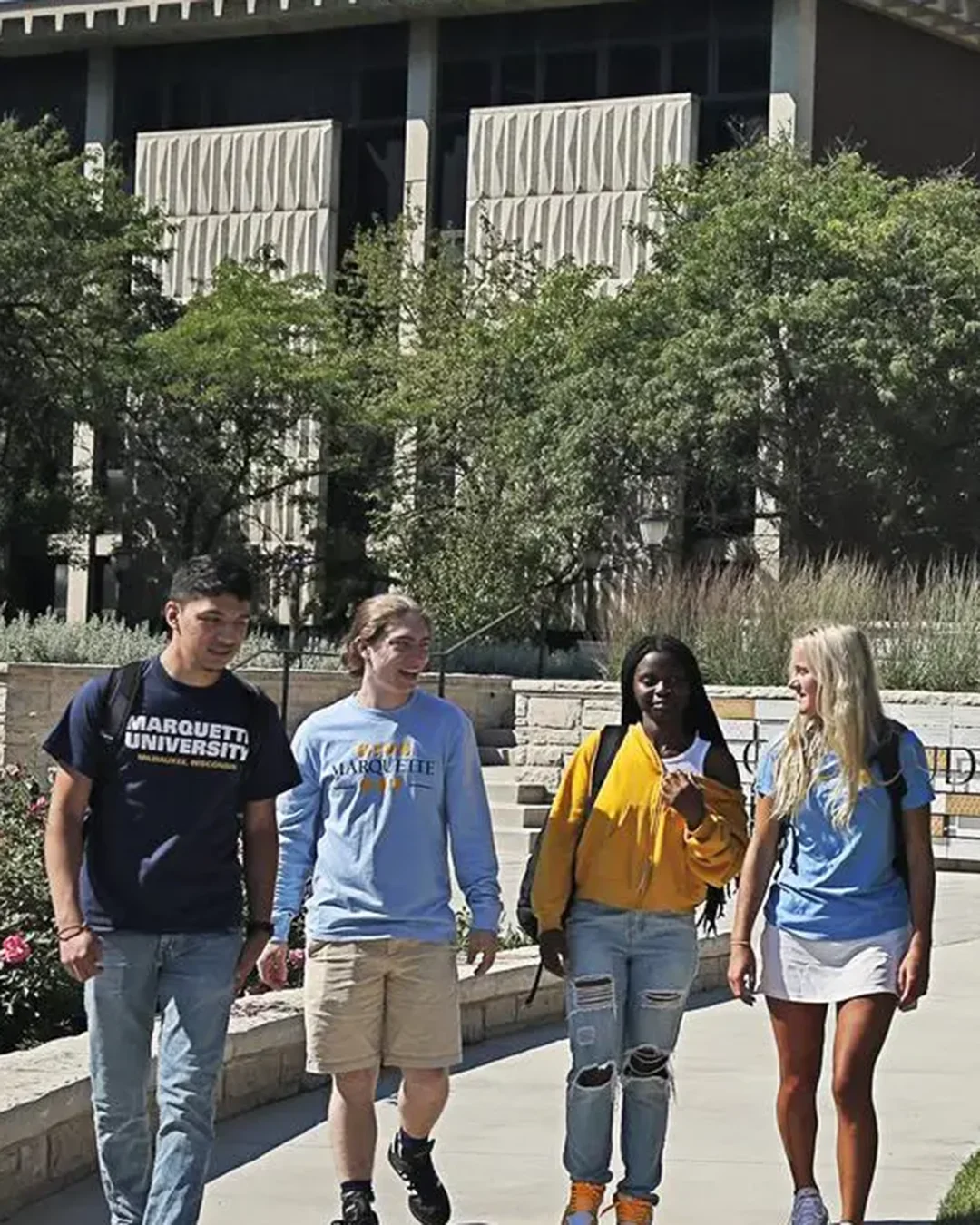 Marquette University students on campus