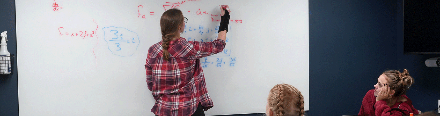 A group of students learning from a tutor